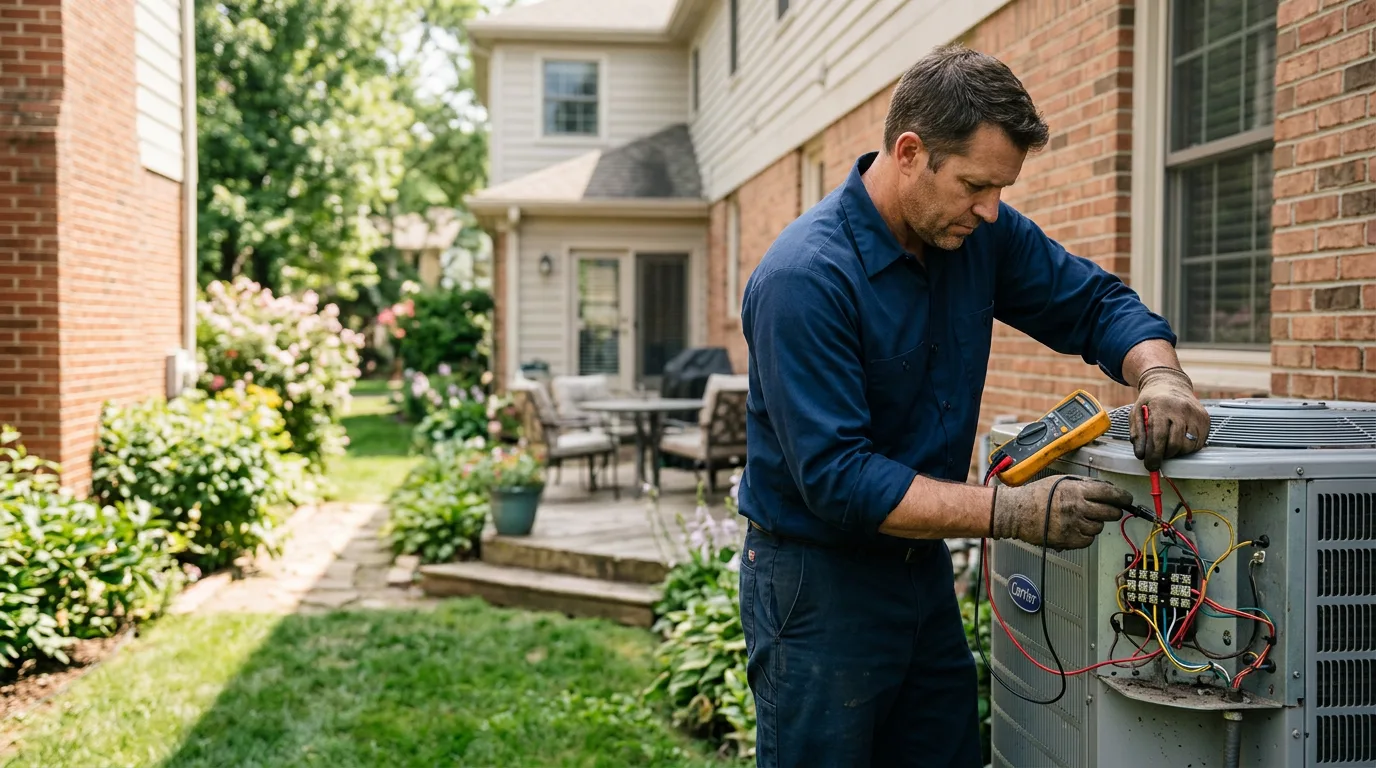 HVAC technician working near Toyah, TX